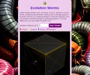 A thumbnail screenshot of an evolution worms game