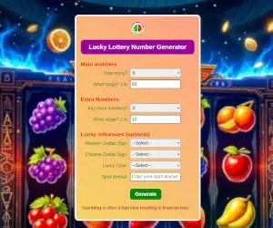 A thumbnail screenshot of a lottery number generator